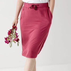 Lauren everyday ribbed knit skirt